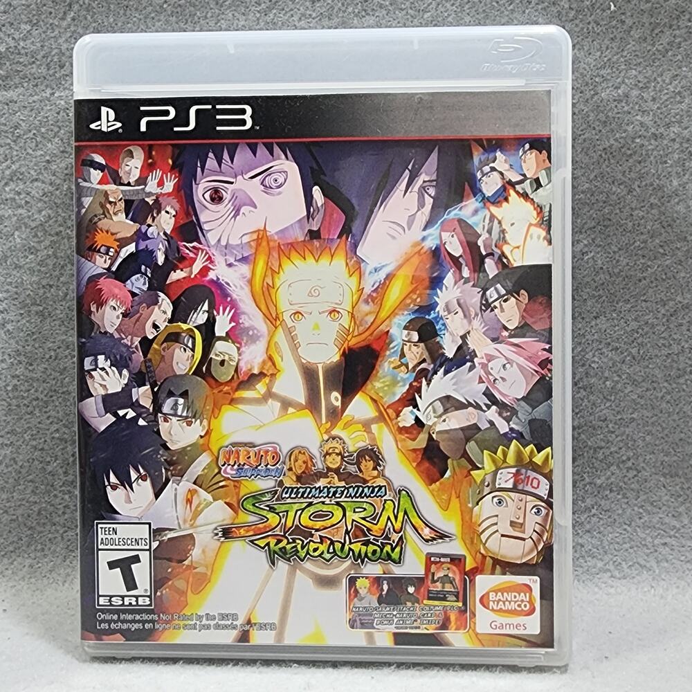 Naruto Shippuden Ultimate Ninja Storm Revolution PS3 Manual Included UNTESTED